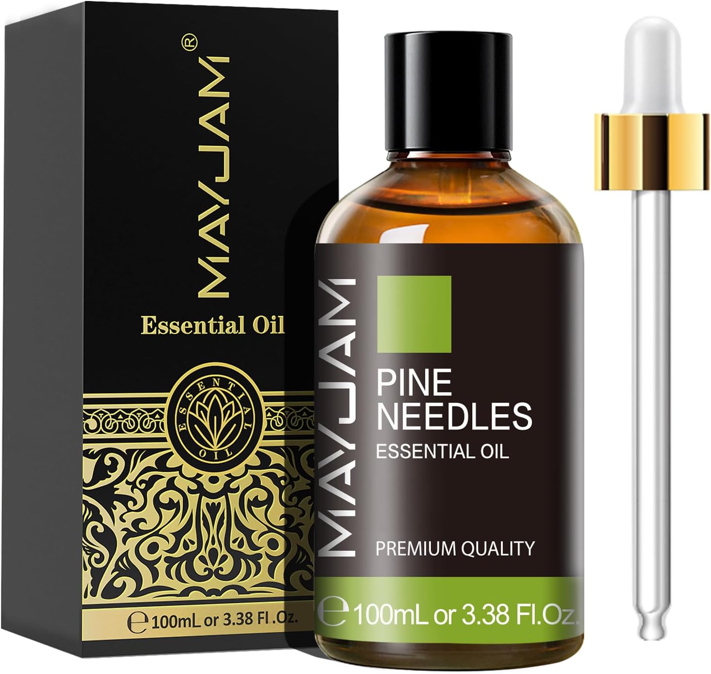 MAYJAM Kiefernnadeln Ätherisches Öl 100ML, Kiefernnadelnöl für Diffusor, Luftbefeuchter, DIY, Home，Wardrobes