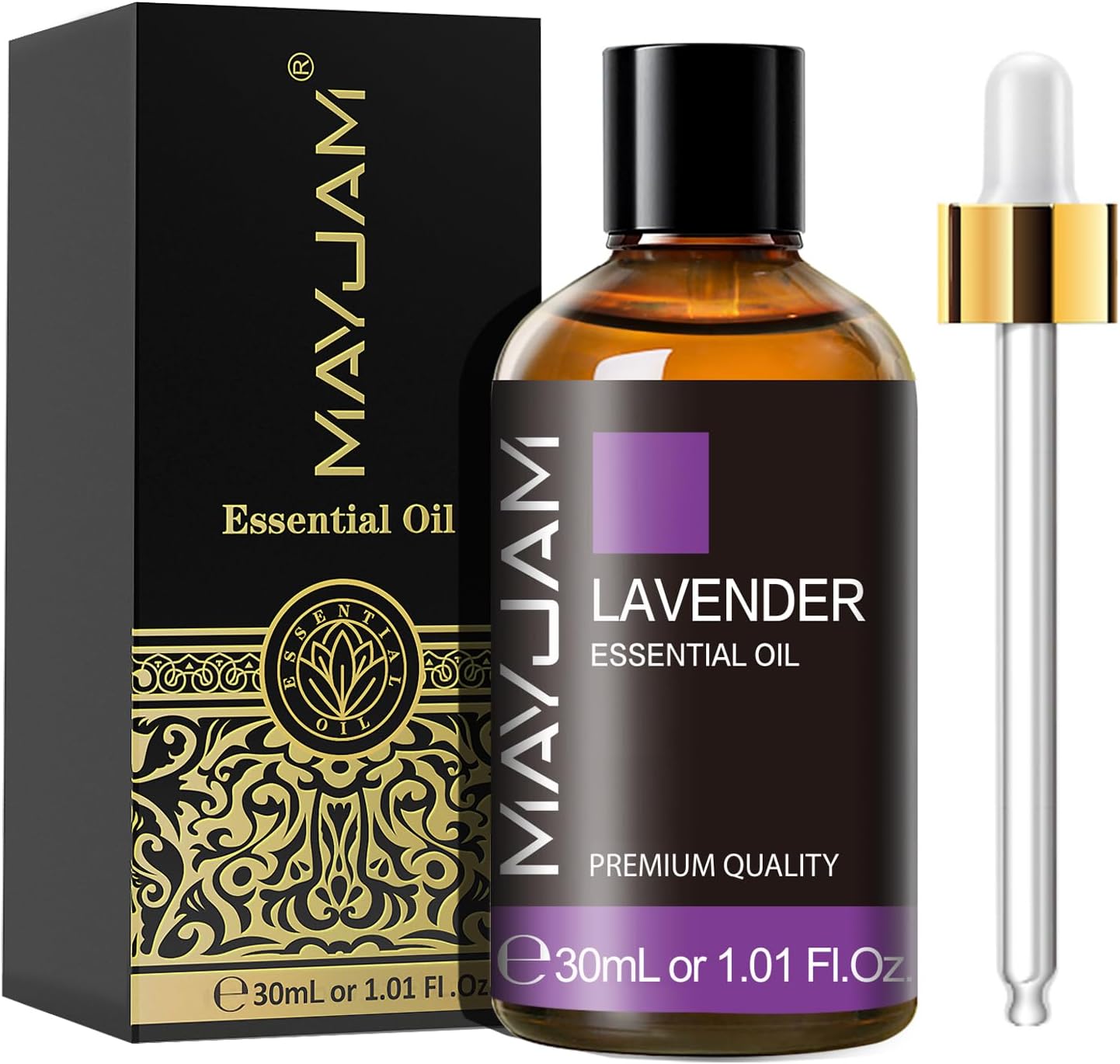 MAYJAM Lavendel Ätherisches Öl 30ML, Lavendelöl für Diffusor, Luftbefeuchter, DIY, Home，Wardrobes